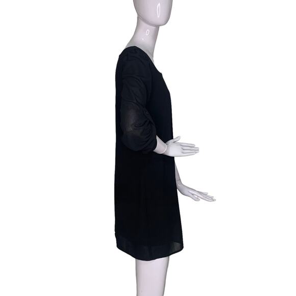 Speechless Dress Sheer Sleeve Full Lining Body Pullover Black Size S - Picture 8 of 9